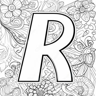 Racing Na Letra R Na Pahina Ng Kulay 75578-18644