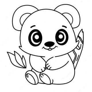 Cute Na Panda Ng Turning Red Na Pahina Ng Kulay 76167-19089