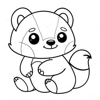 Cute Na Panda Ng Turning Red Na Pahina Ng Kulay 76167-19091