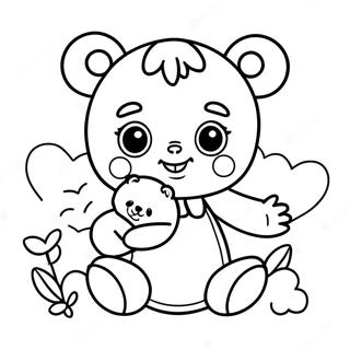 Cute Na Cry Baby Na May Teddy Bear Na Pahina Ng Kulay 76218-19130
