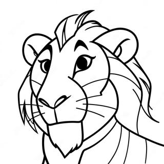 Scar Mula Sa The Lion King Pahina Ng Kulay 76372 19257