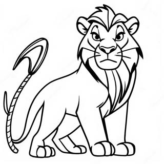 Scar Mula Sa The Lion King Pahina Ng Kulay 76372 19258