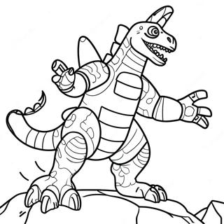 Pahina Ng Kulay Ng Mechagodzilla Mga Pahina Ng Kulay