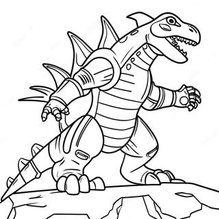 Pahina Ng Kulay Ng Matinding Mechagodzilla Mga Pahina Ng Kulay