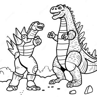 Pahina Ng Kulay Ng Mechagodzilla Laban Kay Godzilla 76425 19303