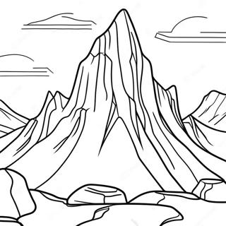 Pahina Ng Kulay Ng Bato Ng Matulis Na Bundok 76501 19357