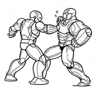 Iron Man Laban Kay Thanos Na Pahina Ng Kulay 7656 1122