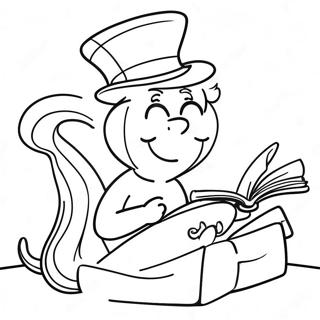 Masayang Pahina Ng Kulay Ng Mga Bookworm Sa Basahin Sa Amerika 76654-19483