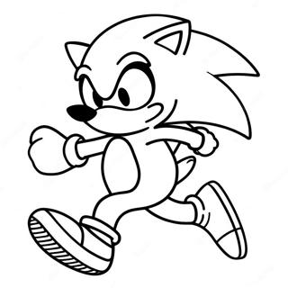 Sonic The Hedgehog Tumatakbo Ng Mabilis Pahina Ng Kulay 76856-19629