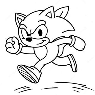 Sonic The Hedgehog Tumatakbo Ng Mabilis Pahina Ng Kulay 76856-19630