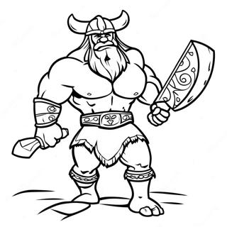 Pahina Ng Kulay Ng Makapangyarihang Barbaro Sa Labanan 76960-19704