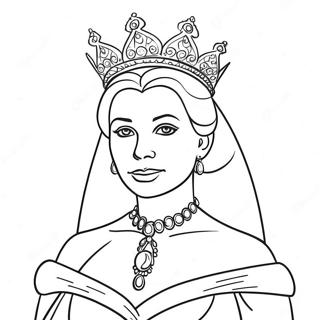 Eleganteng Pahina Ng Kulay Ng Reyna 77188-19872