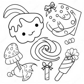 Masasarap Na Meryenda Ng Candyland Pahina Ng Kulay 77269-19944