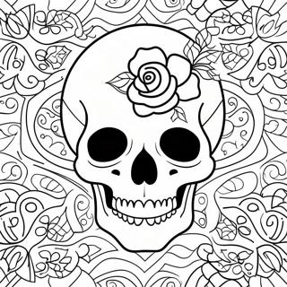 Pahina Ng Kulay Ng Eleganteng Bungo Ng Rosas 77628-20212