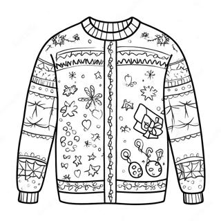 Pahina Ng Kulay Ng Paskong Pangit Na Sweater 77889-20417