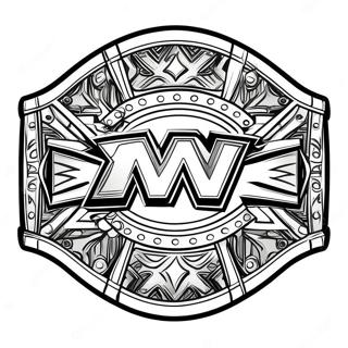 Makulay Na Pahina Ng Kulay Ng Championship Belt Ng Wwe 78017-20513