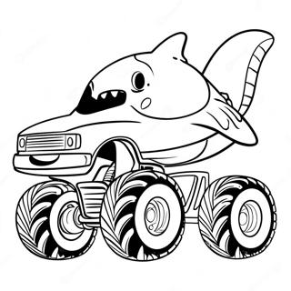 Pahina Ng Kulay Ng Shark Monster Truck 78041-20528