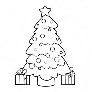 Pahina Ng Kulay Ng Madaling Cute Christmas Tree 78093-20567