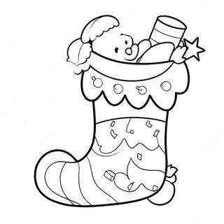 Pahina Ng Kulay Ng Adorable Christmas Stocking 78094-20569