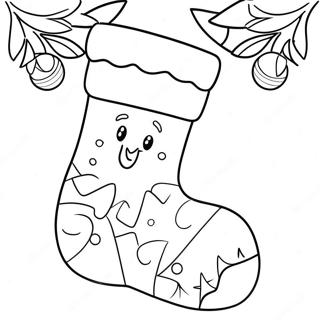 Pahina Ng Kulay Ng Adorable Christmas Stocking 78094-20570