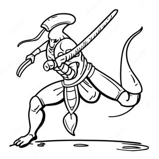 Scorpion Sa Posisyon Ng Laban Pahina Ng Kulay 78120-20592