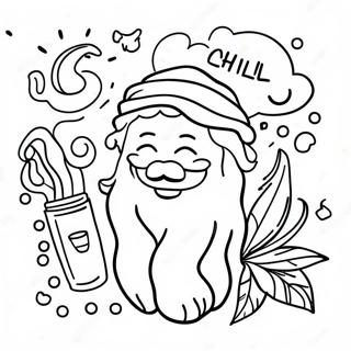 Chill Stoner Vibes Pahina Ng Kulay 78274 20712