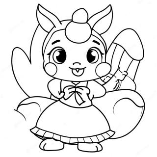 Eleganteng Poses Ni Shinobu Pahina Ng Kulay 78742-21084