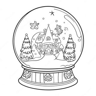 Pahina Ng Kulay Ng Snowglobe Winter Wonderland 78944-21225