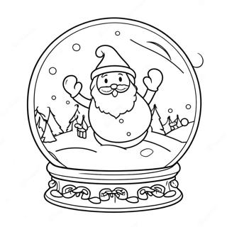 Mahika Ng Snowglobe Kasama Si Santa Pahina Ng Kulay 78945-21229