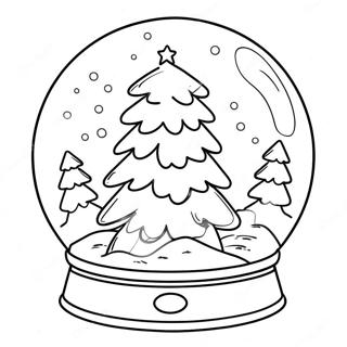 Puno Ng Pasko Sa Snowglobe Pahina Ng Kulay 78948-21242