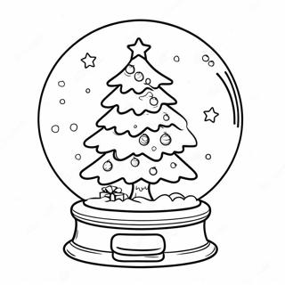 Puno Ng Pasko Sa Snowglobe Pahina Ng Kulay 78948-21243