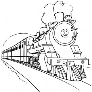 Kaakit Akit Na Polar Express Train Pahina Ng Kulay 79254-21471