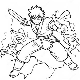 Zenitsu Na Nakikipaglaban Sa Mga Demonyo Pahina Ng Kulay 79308-21520