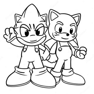 Sonic At Mario Na Pahina Ng Kulay 79820-21895