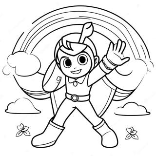 Pahina Ng Kulay Ng Colorful Rainbow Rangers Adventure 80285-22258