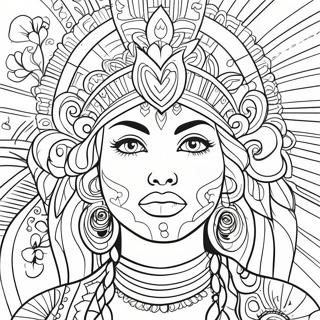 Makulay Na Chicano Art Na Pahina Ng Kulay 80337-22297