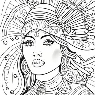 Makulay Na Chicano Art Na Pahina Ng Kulay 80337-22298