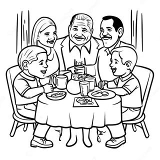 Pagtitipon Ng Pamilya Ng Chicano Na Pahina Ng Kulay 80340-22310