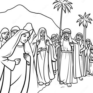 Pahina Ng Kulay Ng Prosisyon Ng Palm Sunday 80364 22328