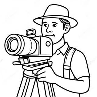 Pahina Ng Kulay Ng Cameraman Mga Pahina Ng Kulay