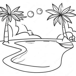 Nakakapreskong Pahina Ng Kulay Ng Tubig Sa Pool 80519-22451