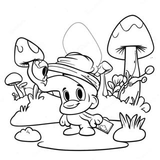 Pahina Ng Kulay Ng Eksena Sa Nayon Ng Smurf 80593-22501