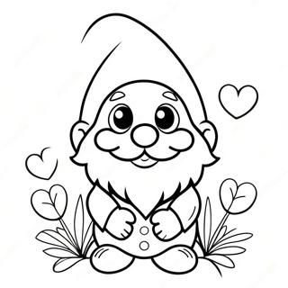 Pahina Ng Kulay Ng Gnome Para Sa Araw Ng Mga Puso 81079-22876