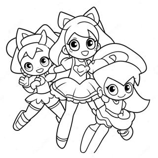 Mga Bayani Ng Glitter Force Sa Aksyon Na Pahina Ng Kulay 81184-22958