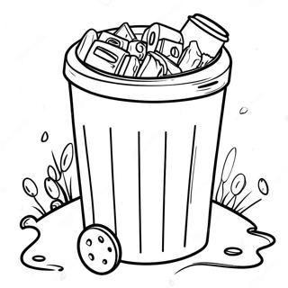 Pahina Ng Kulay Ng Eco Friendly Na Basurahan Para Sa Pag Recycle 81390-23120