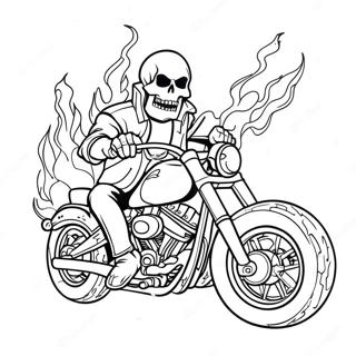 Pahina Ng Kulay Ng Ghost Rider Sa Mga Apoy 81441-23158