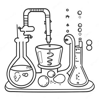 Masayang Pahina Ng Kulay Ng Laboratoryo Ng Kimika 82085-23657