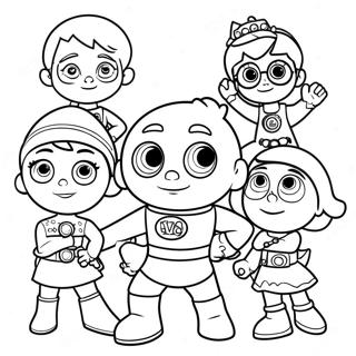 Pahina Ng Kulay Na Super Why At Mga Kaibigan 82367-23905