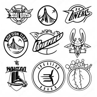 Makukulay Na Nba Team Logos Na Pahina Ng Kulay 83037-24427