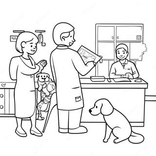 Abalang Klinika Ng Beterinaryo Na Pahina Ng Kulay 83525-24817